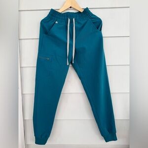 FIGS Original Zamora Joggers Scrub High Waisted Pants Pacific Blue